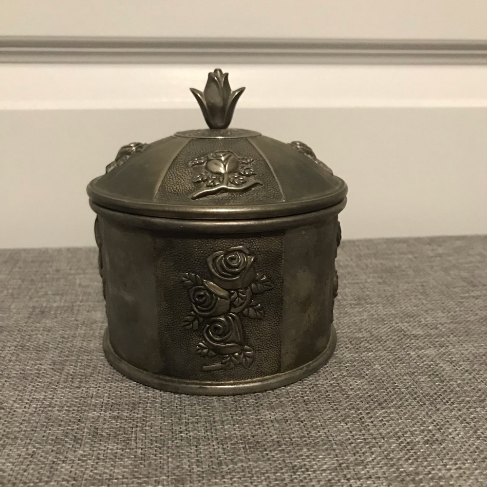 Vintage Silver Plated Jewellery Box
